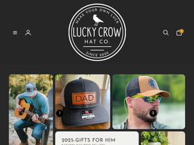 luckycrowhatcompany.com homepage screenshot