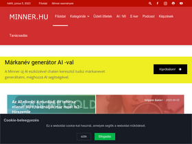 'minner.hu' screenshot