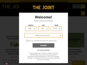 'thejointcannabis.ca' screenshot