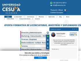 'cesuma.mx' screenshot