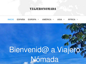 'viajeronomada.com' screenshot