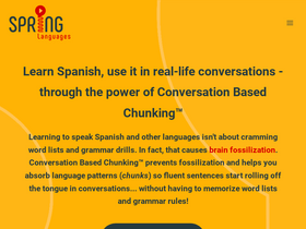 'springlanguages.com' screenshot