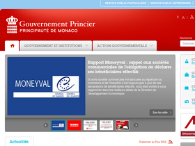 'gouv.mc' screenshot
