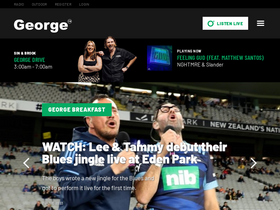 'georgefm.co.nz' screenshot