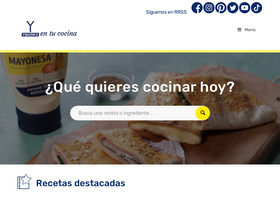 'ybarraentucocina.com' screenshot