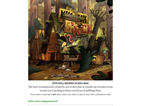 'themysteryshack.com' screenshot