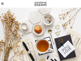 'gatheringdreams.com' screenshot