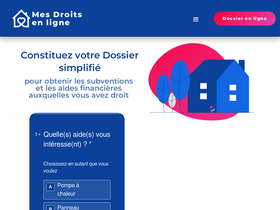 'mes-droits-en-ligne.com' screenshot