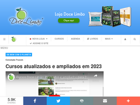 'docelimao.com.br' screenshot