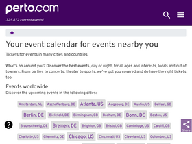 'perto.com' screenshot