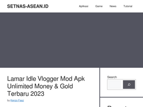 'setnas-asean.id' screenshot