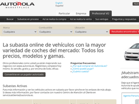 'autorola.es' screenshot