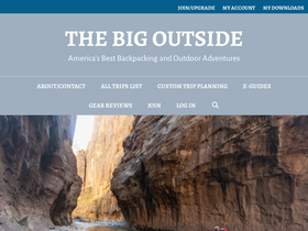 'thebigoutside.com' screenshot