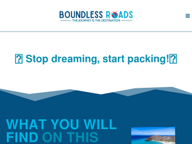 'boundlessroads.com' screenshot