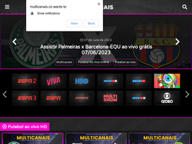 Futebol Ao Vivo - Ao Vivo Grátis Online MultCanais