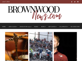 'brownwoodnews.com' screenshot