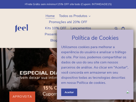 Feel website screenshot