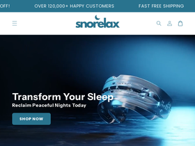Getsnorelax homepage screenshot