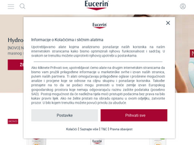 'eucerin.hr' screenshot