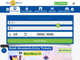 'bestbus.in' screenshot