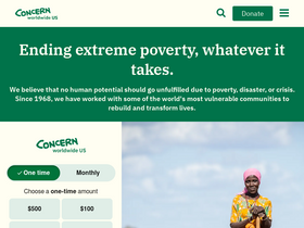 'concernusa.org' screenshot