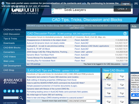 'cadforum.cz' screenshot