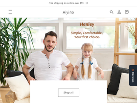aiyino.com homepage screenshot