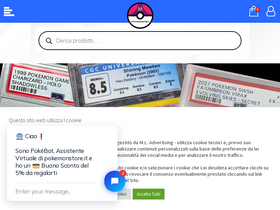'pokemonstore.it' screenshot