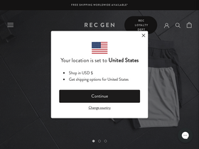REC GEN homepage screenshot