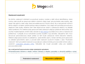'blogosvet.cz' screenshot