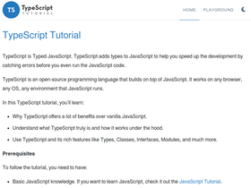 'typescripttutorial.net' screenshot