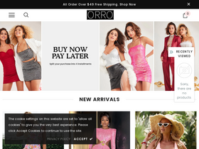 orroshop.com homepage screenshot