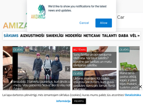 'amizanti.lv' screenshot