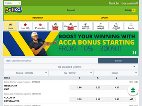 'betika.et' screenshot