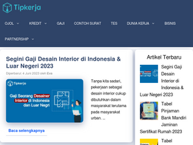 'tipkerja.com' screenshot