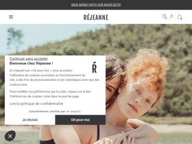 rejeane.com homepage screenshot
