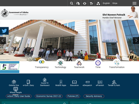 'odisha.gov.in' screenshot
