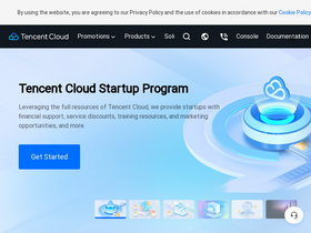 'tencentcloud.com' screenshot