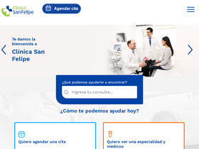 'clinicasanfelipe.com' screenshot