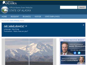 'state.ak.us' screenshot