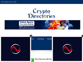 'cryptodirectories.com' screenshot