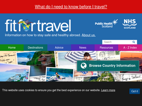 'fitfortravel.nhs.uk' screenshot