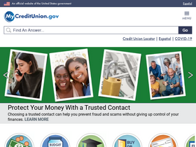 'mycreditunion.gov' screenshot