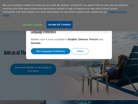 'belden.com' screenshot