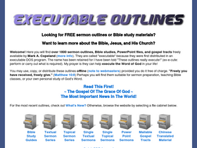'executableoutlines.com' screenshot