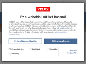 'velux.hu' screenshot