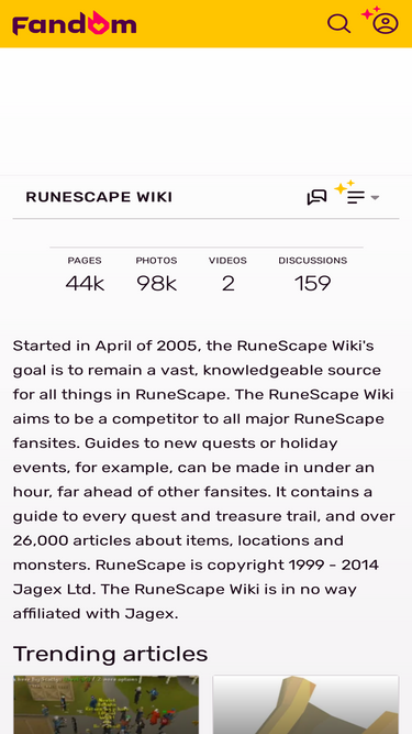 Runescape wiki website