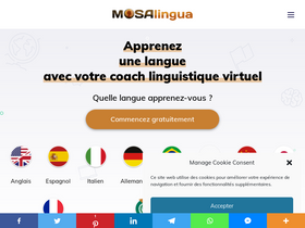 'mosalingua.com' screenshot