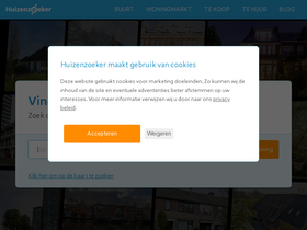 'huizenzoeker.nl' screenshot