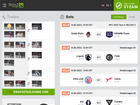 'dota2lounge.com' screenshot